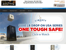 Tablet Screenshot of libertysafesofhouston.com
